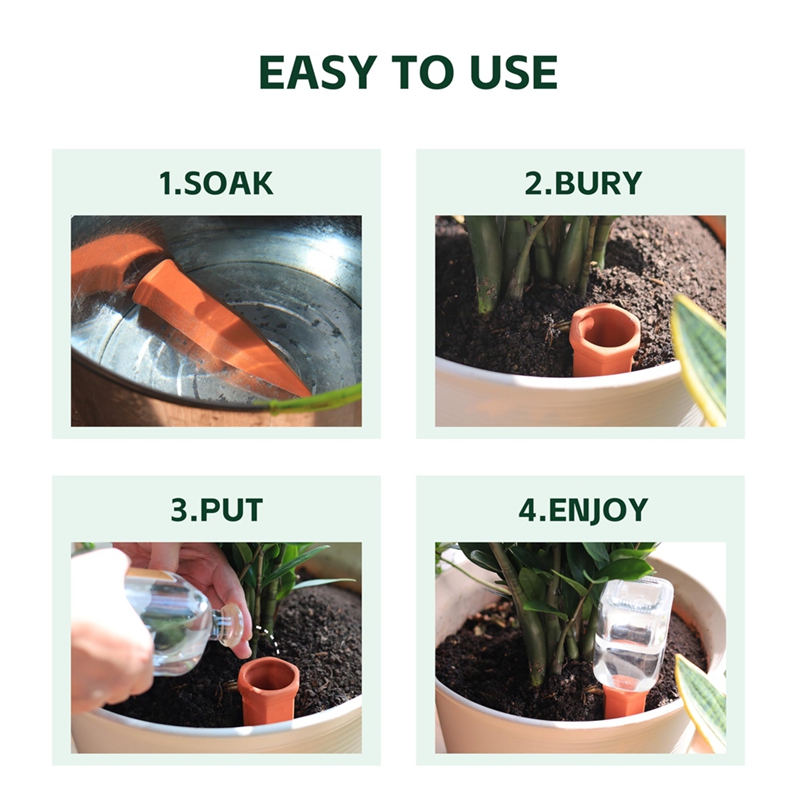 Terracotta Watering Spikes,Win - Self Watering Insert recension och pris